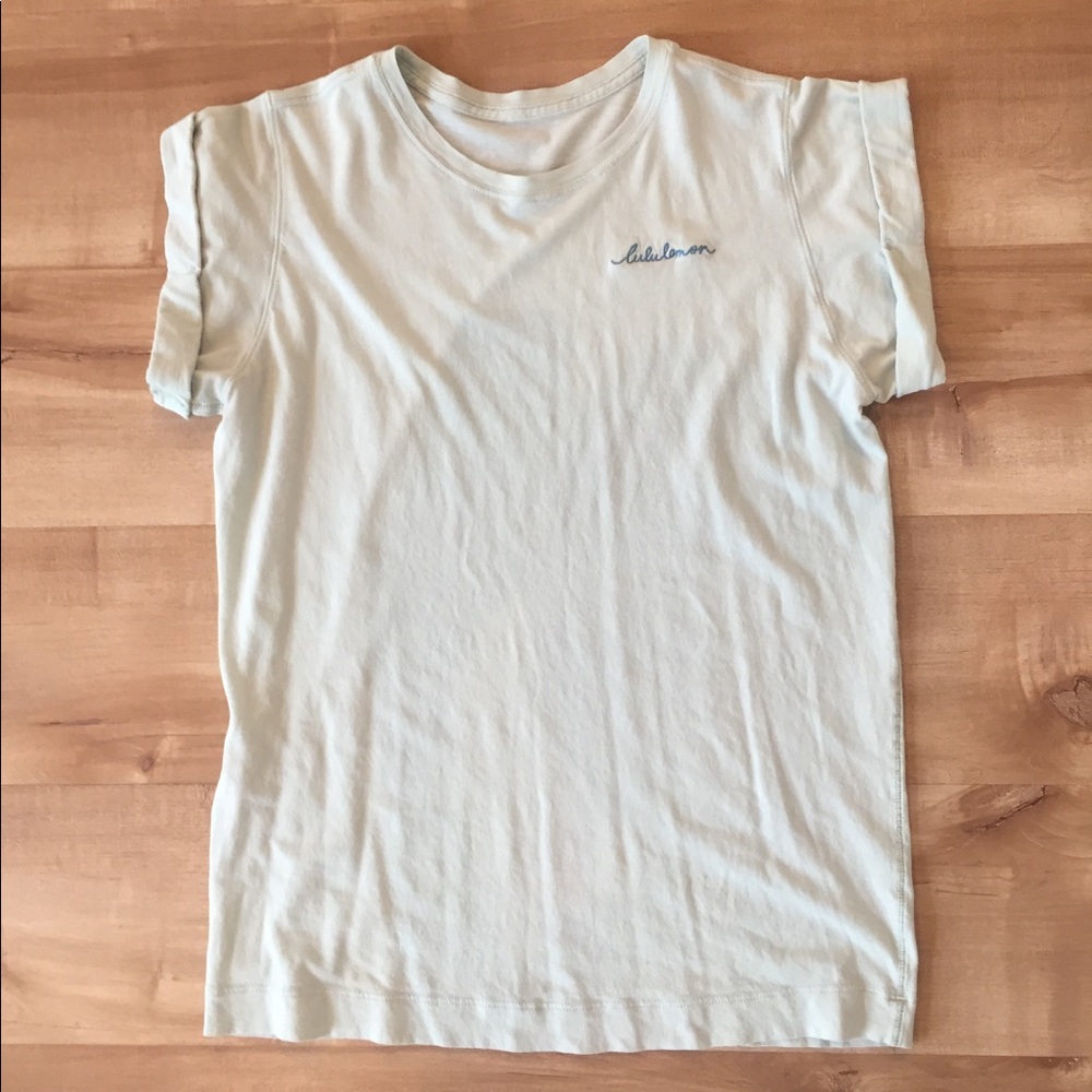 Lululemon light bluish green loose Tee